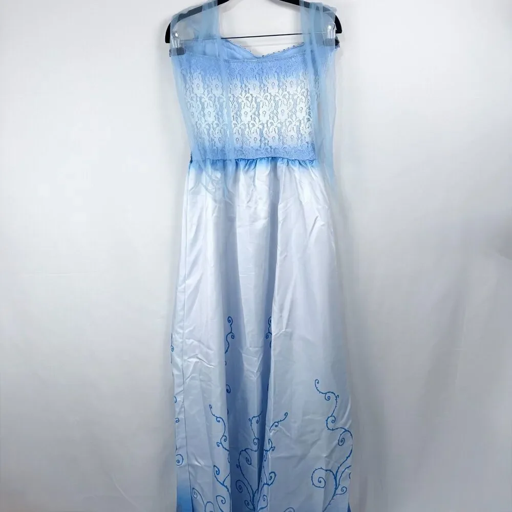 Tim Burton Emily The Corpse Bride Halloween Adult Costume Dress Adult Size M